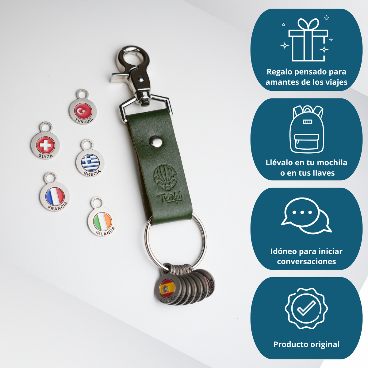 Llavero Troterful con charms